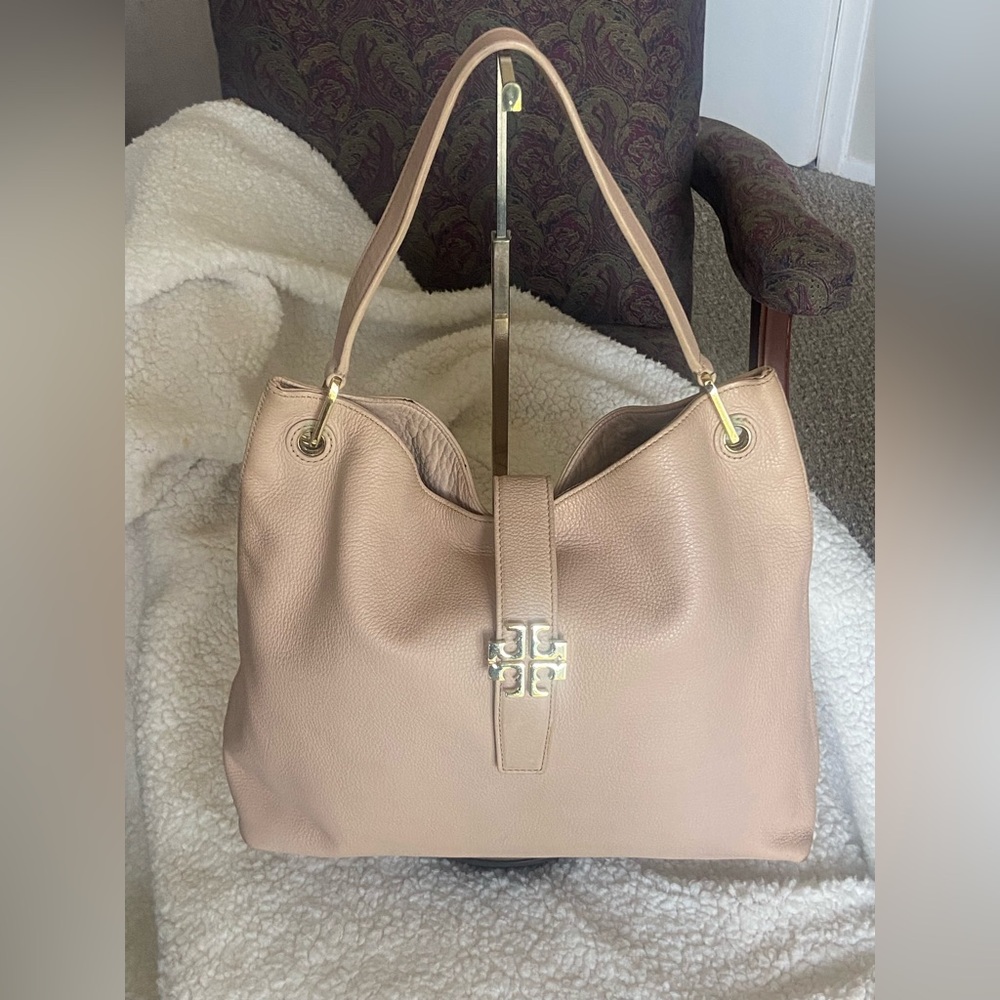 GC TORY BURCH LIGHT TAN TOTE BAG